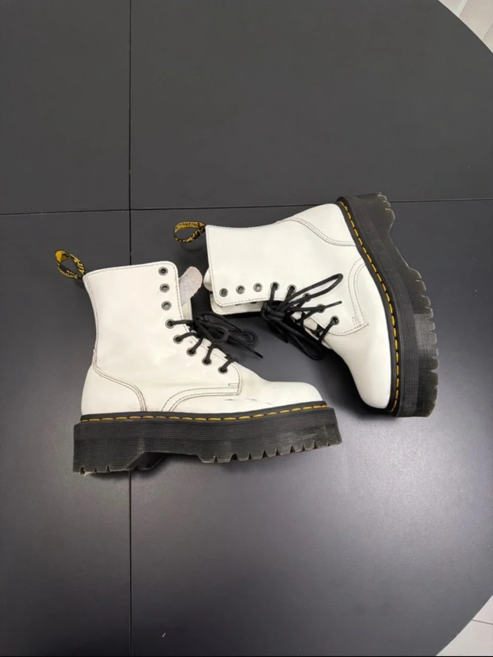 Dr. Martens white leather